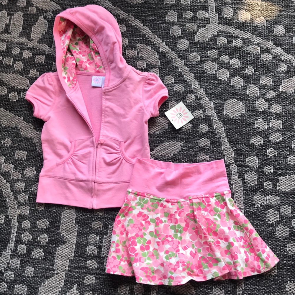 Pink skirt set